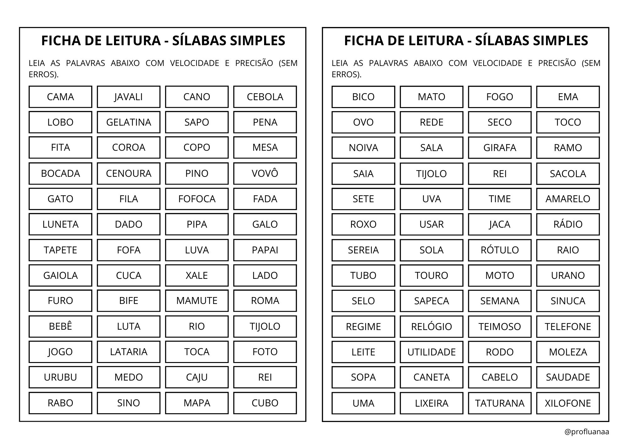 Caderno de Leitura Vol. 2 - ficha 2