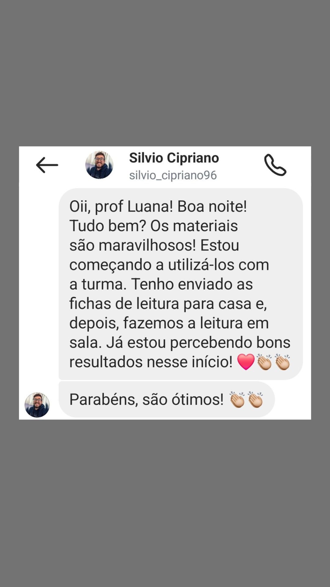 Depoimento de professora sobre o Kit Destrave a Leitura