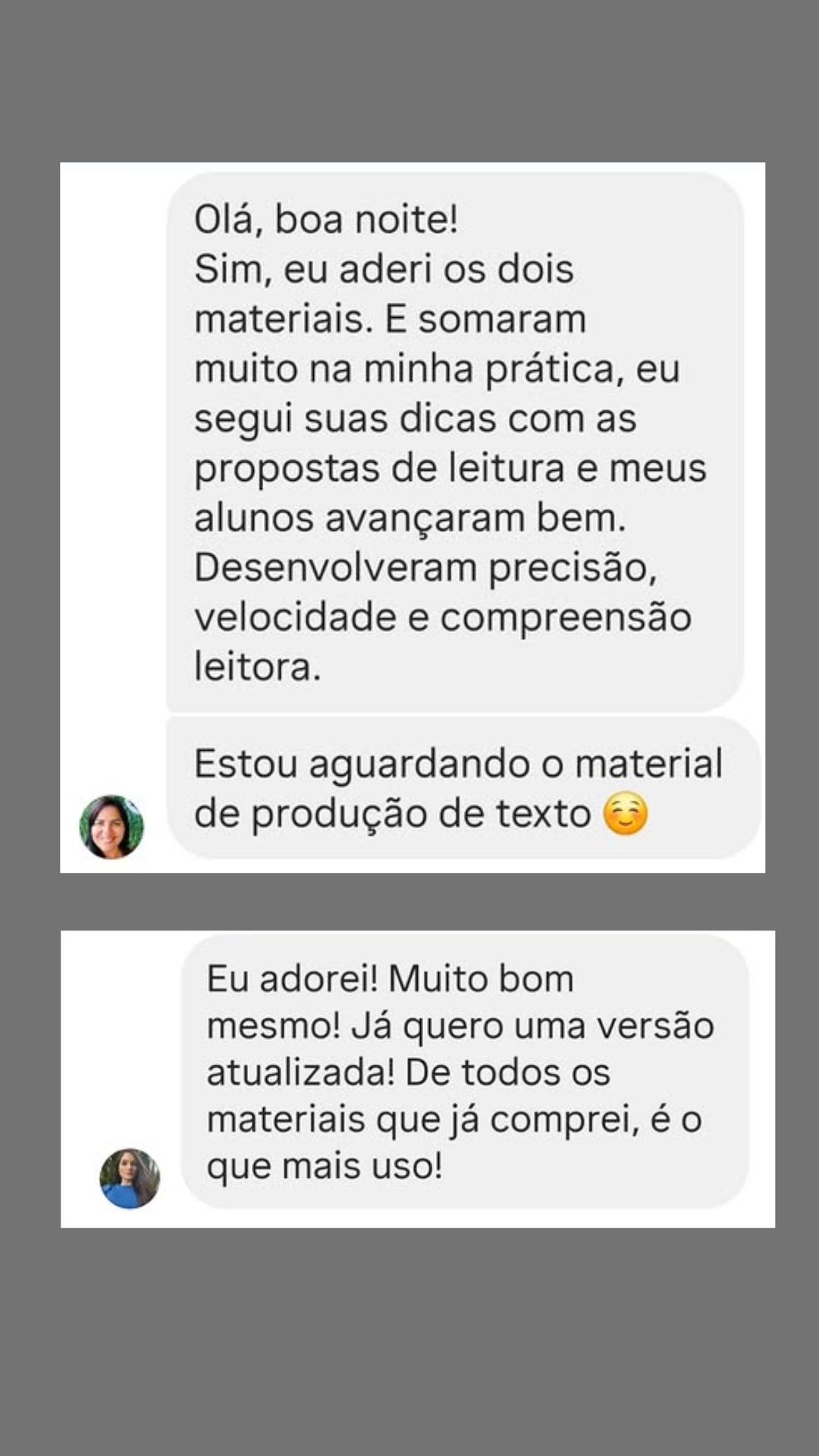 Depoimento de professora sobre o Kit Destrave a Leitura