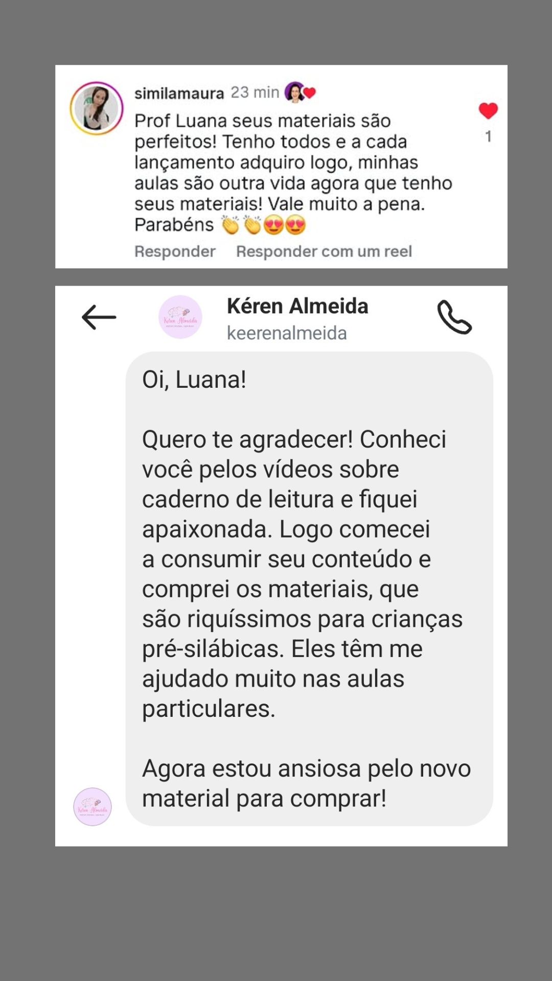 Depoimento de professora sobre o Kit Destrave a Leitura