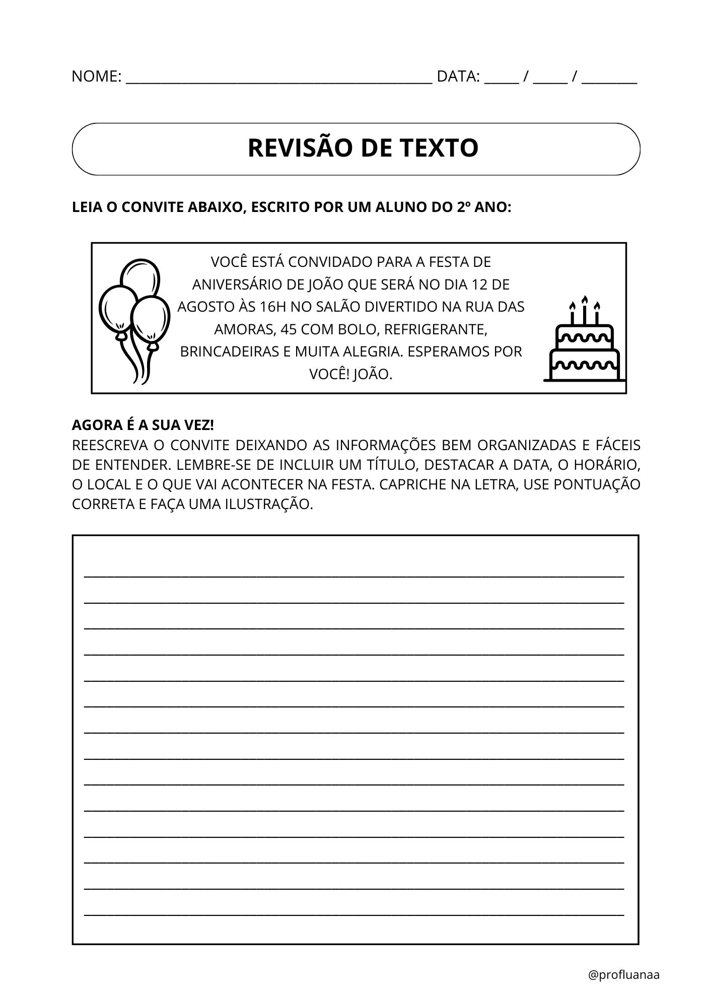 Atividade de produção de texto - página 36