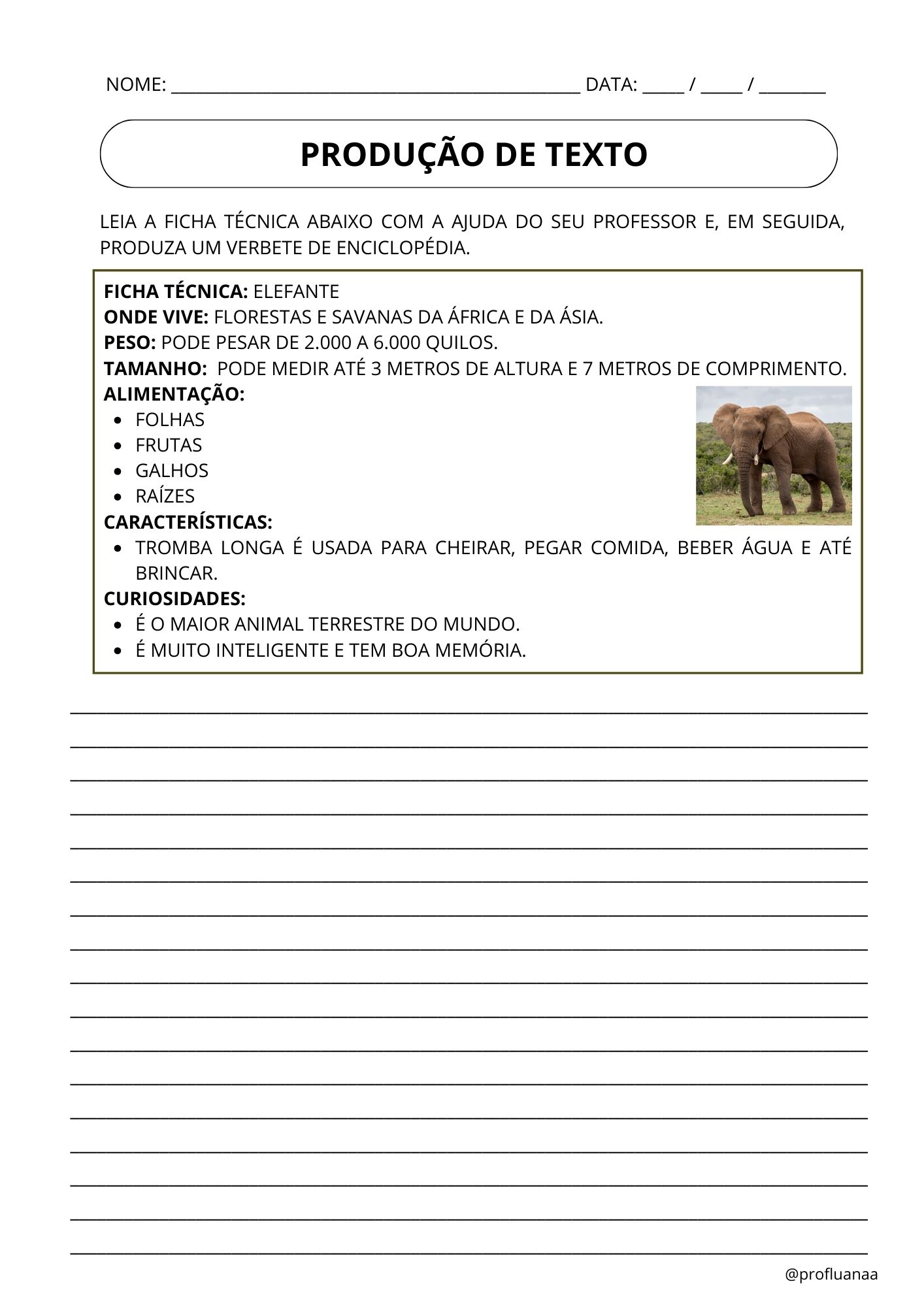 Atividade de produção de texto - página 69