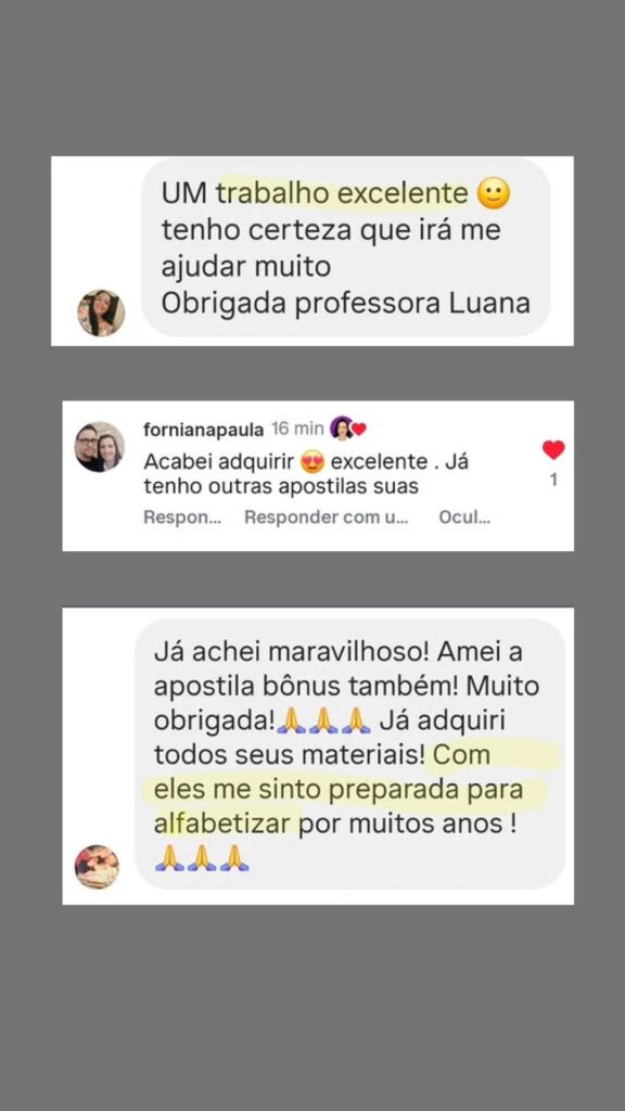 Depoimento de professora