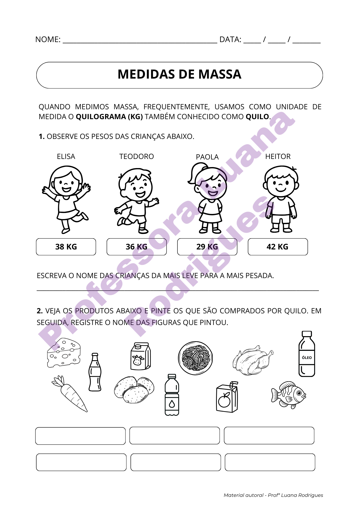 Página do Caderno do Aluno Volume 2