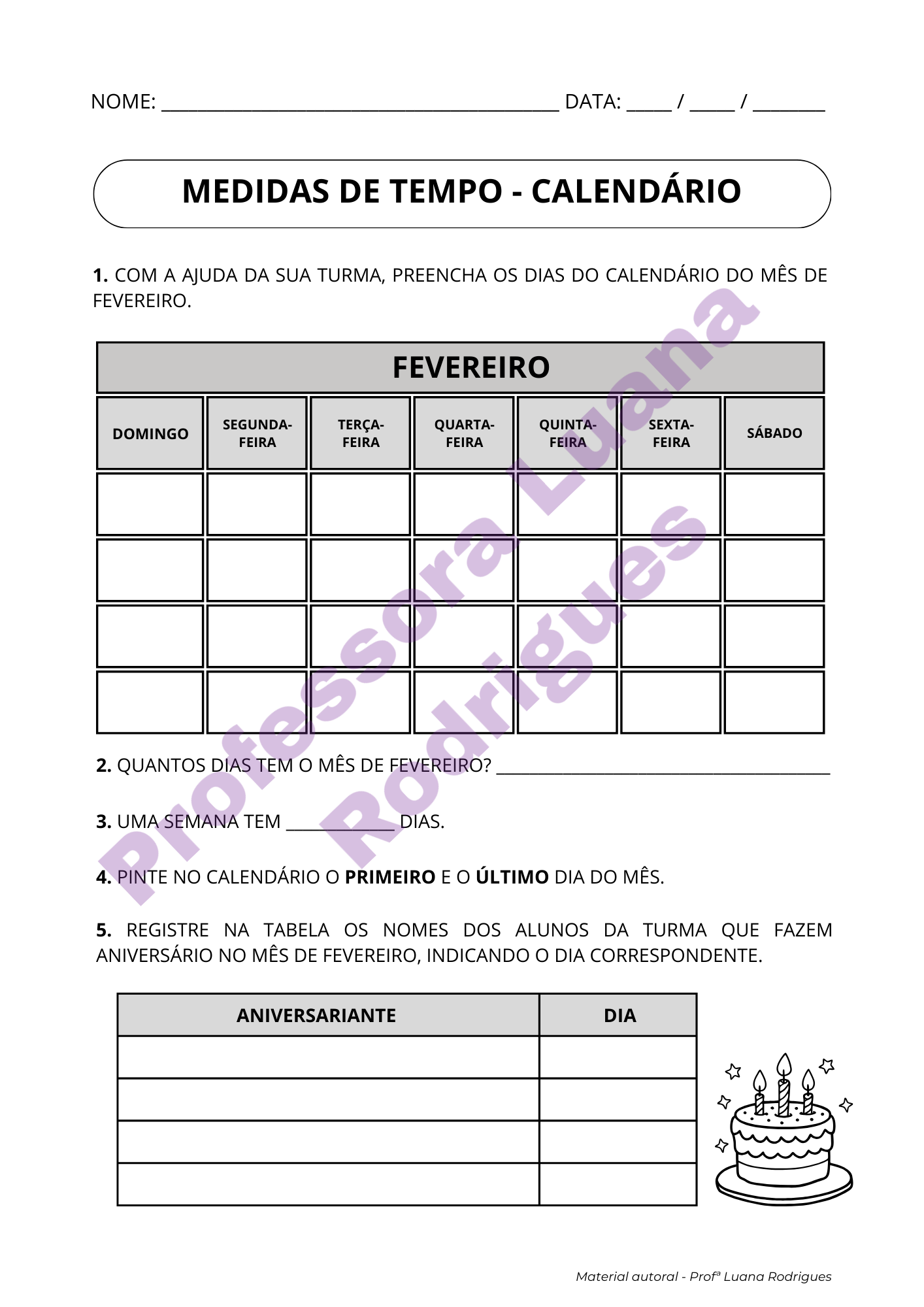 Página do Caderno do Aluno Volume 1 — quantificação de elementos