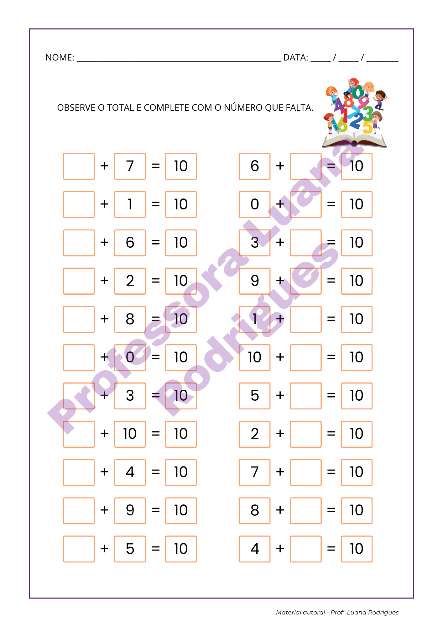 Atividade extra exclusiva do Kit Completo