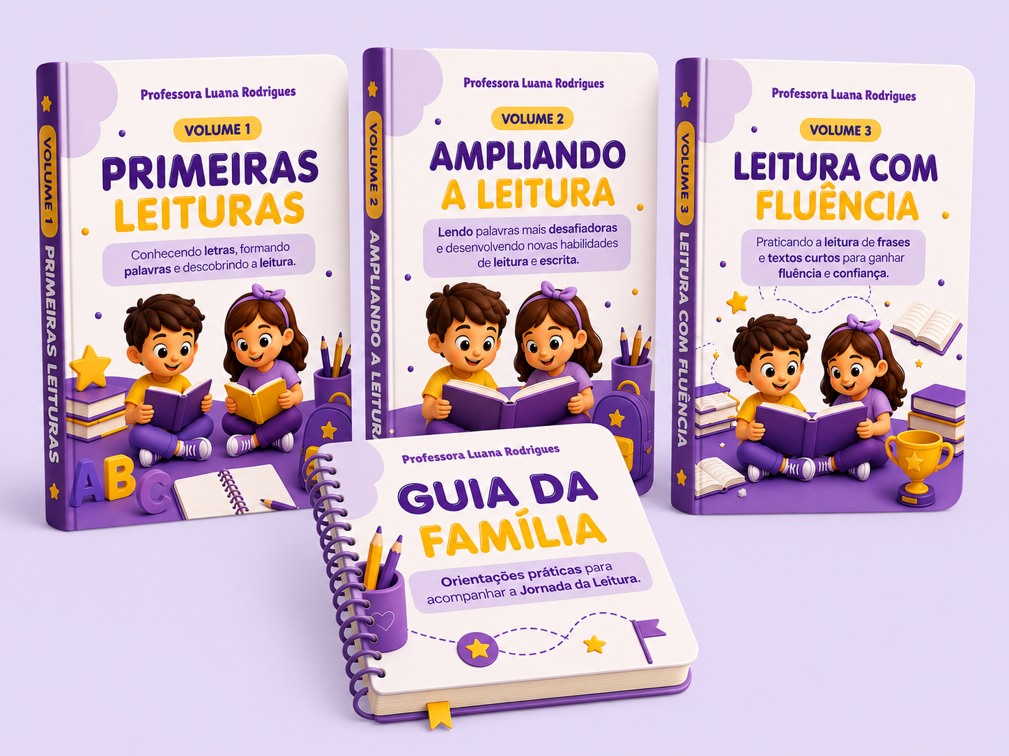 Coleção Jornada da Leitura — 3 volumes + Manual das Famílias