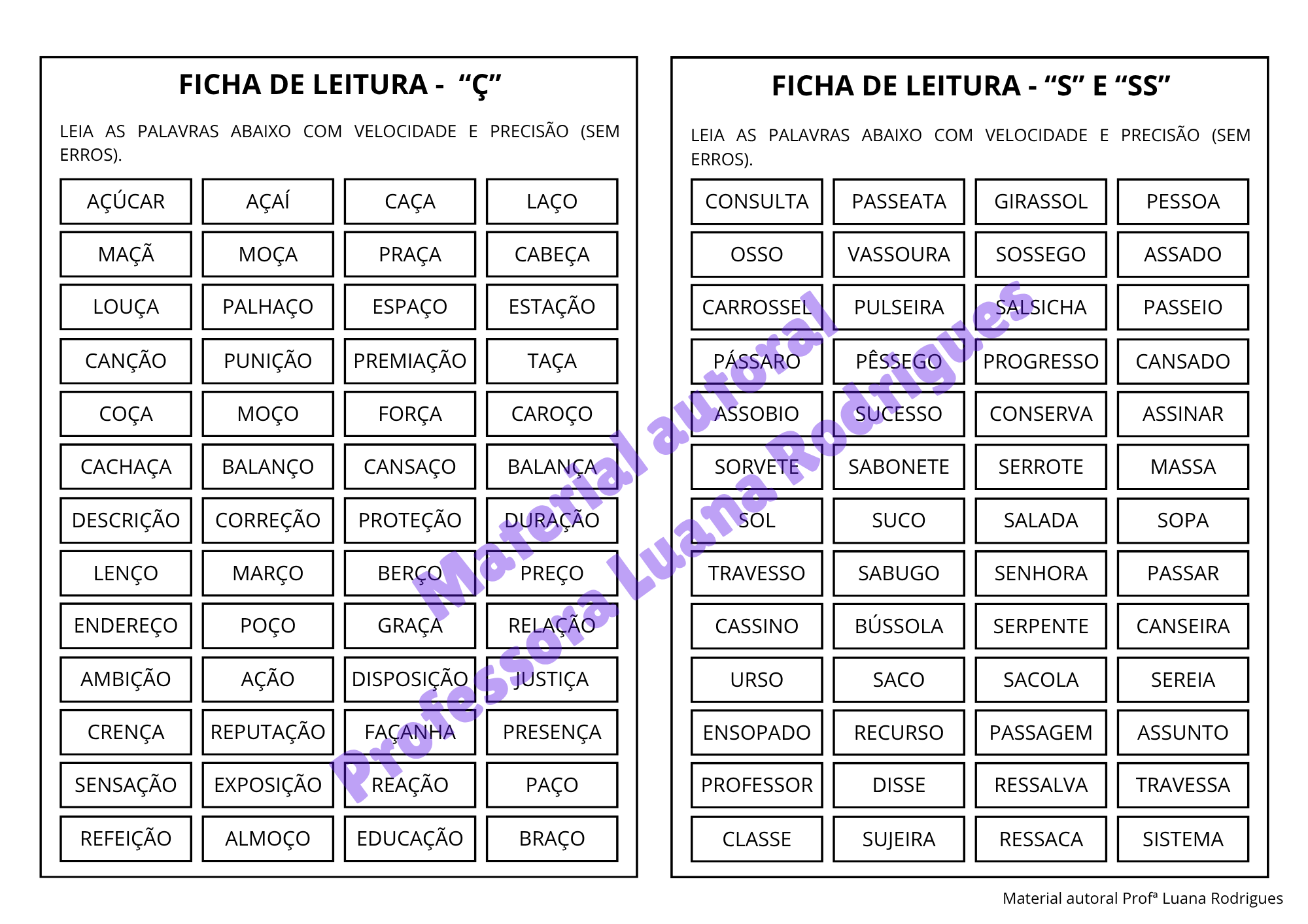 Caderno de Leitura Vol. 2 – ficha 11