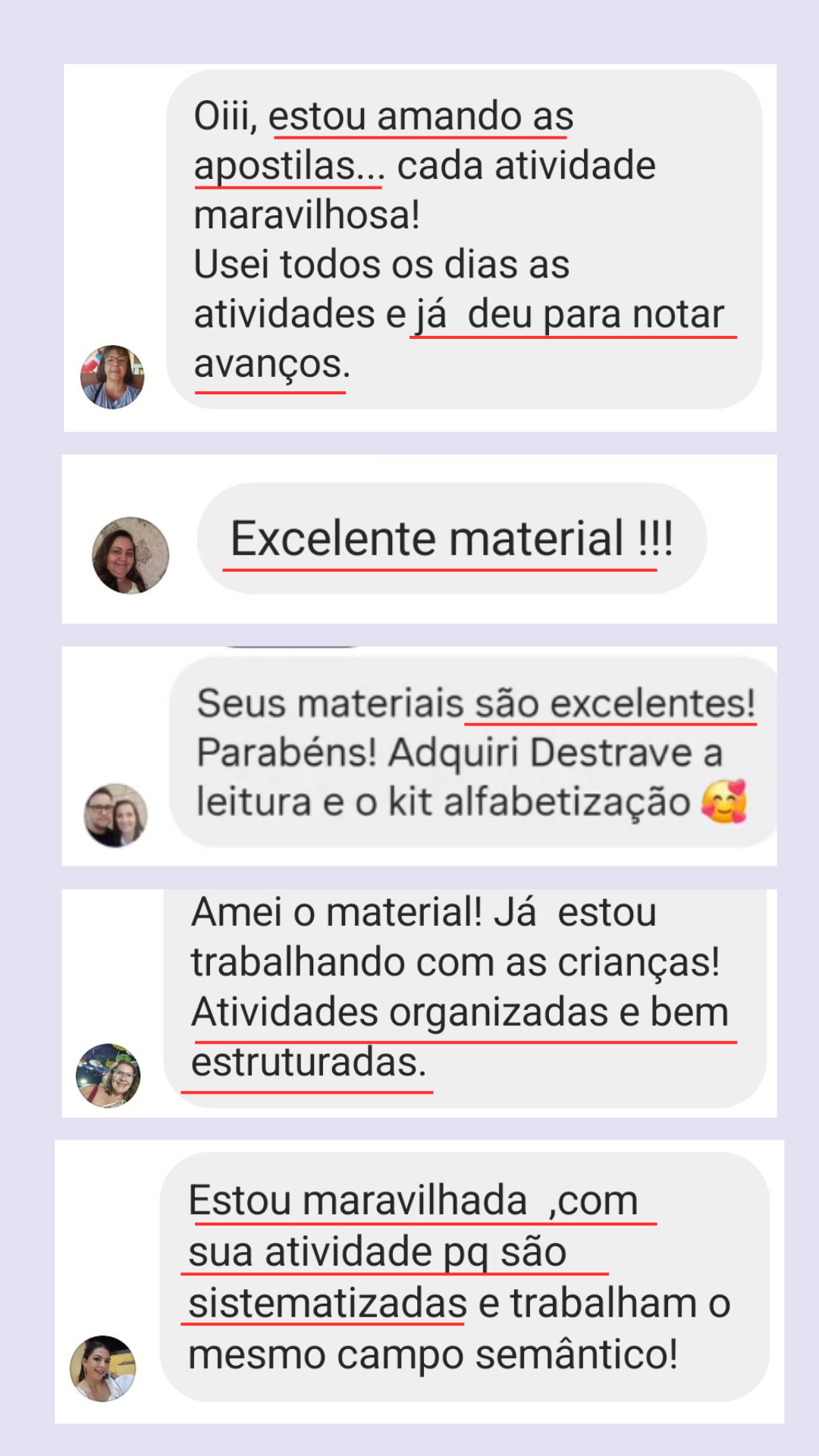 Depoimento de professora sobre o Kit Destrave a Leitura