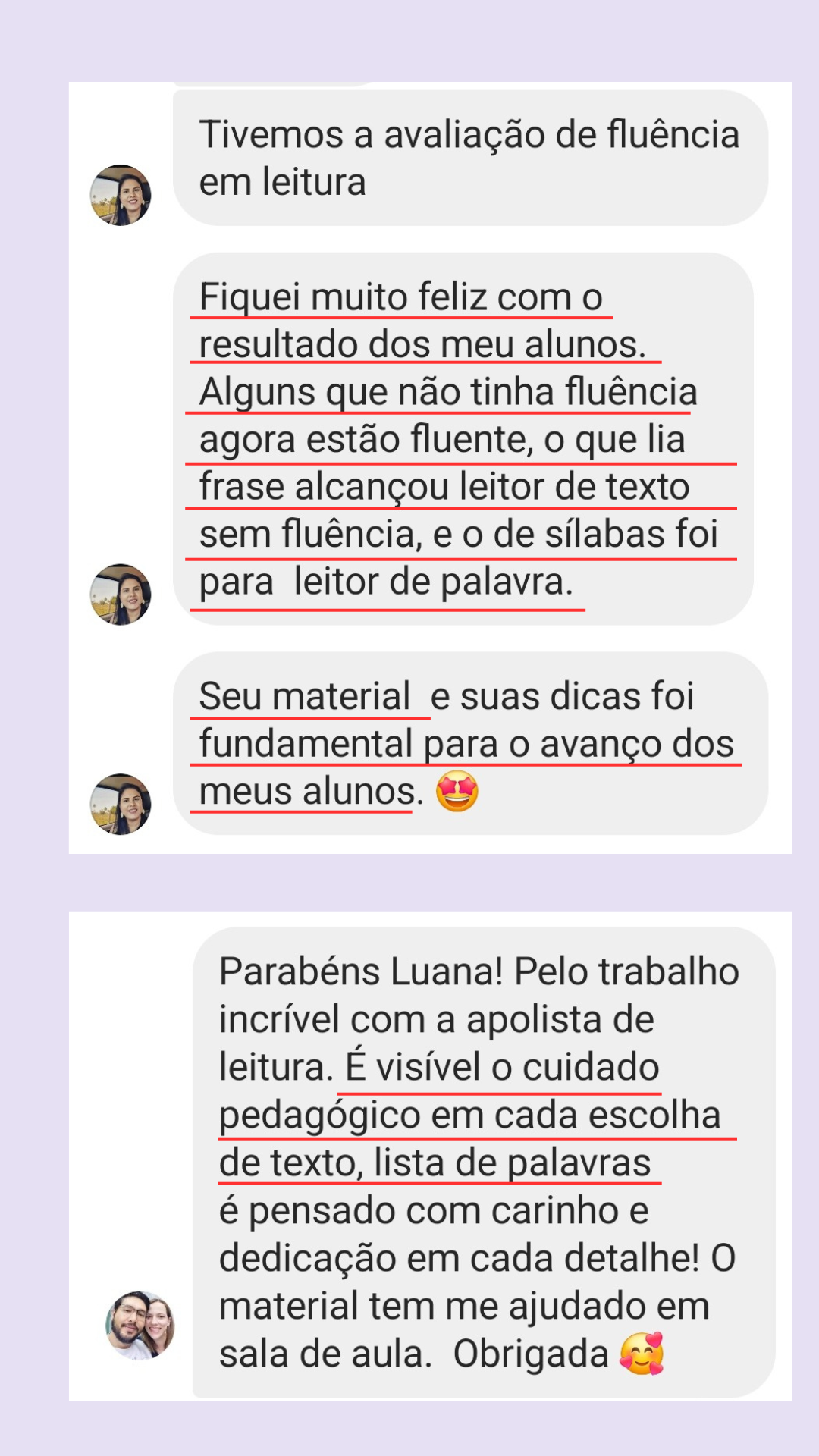 Depoimento de professora sobre o Kit Destrave a Leitura