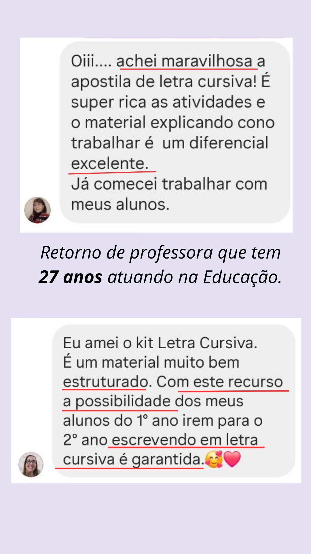 Depoimentos de professoras 4
