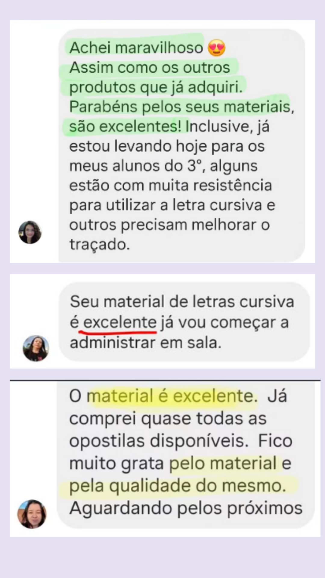 Depoimentos de professoras 5