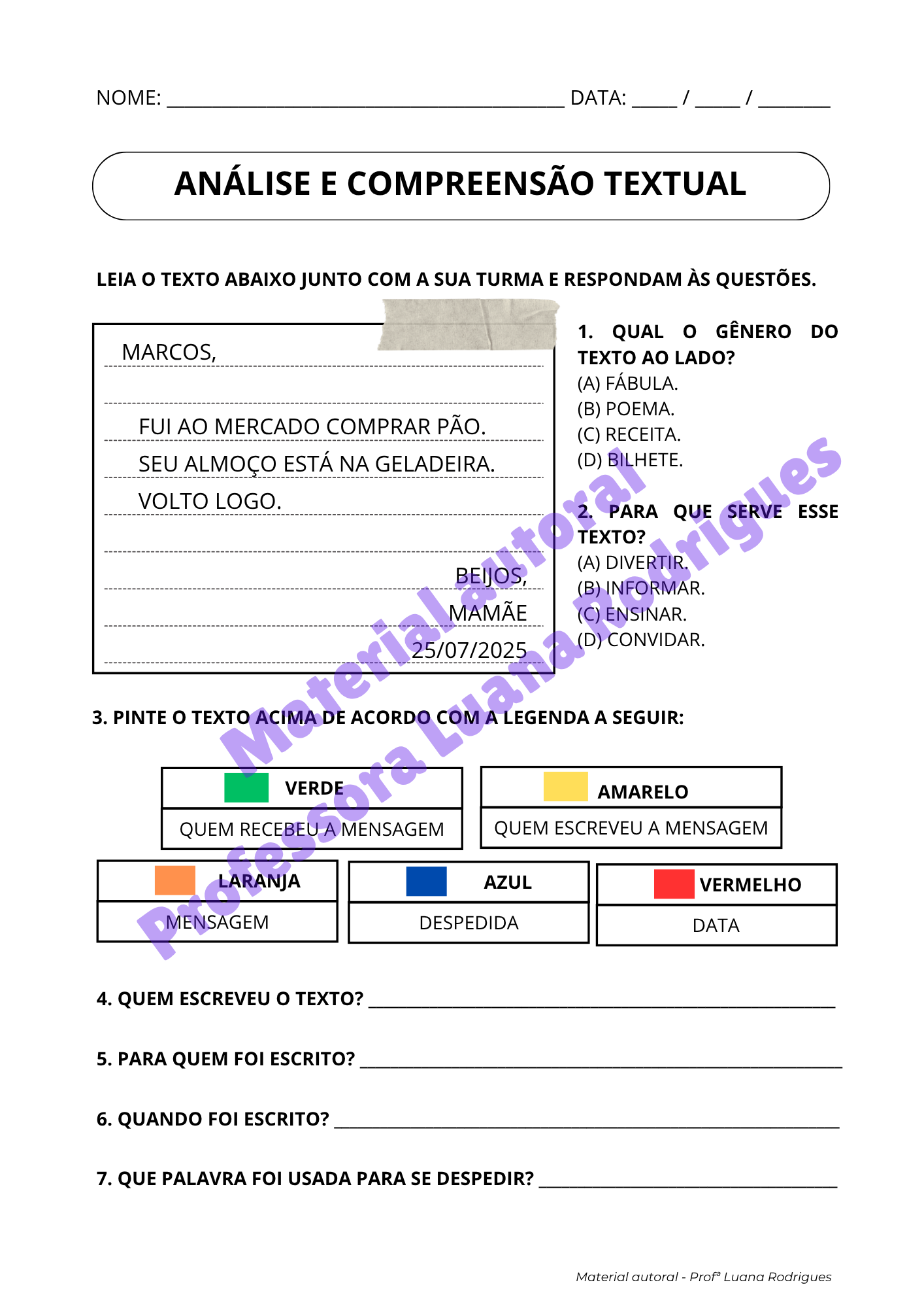 Caderno do Aluno – página 5