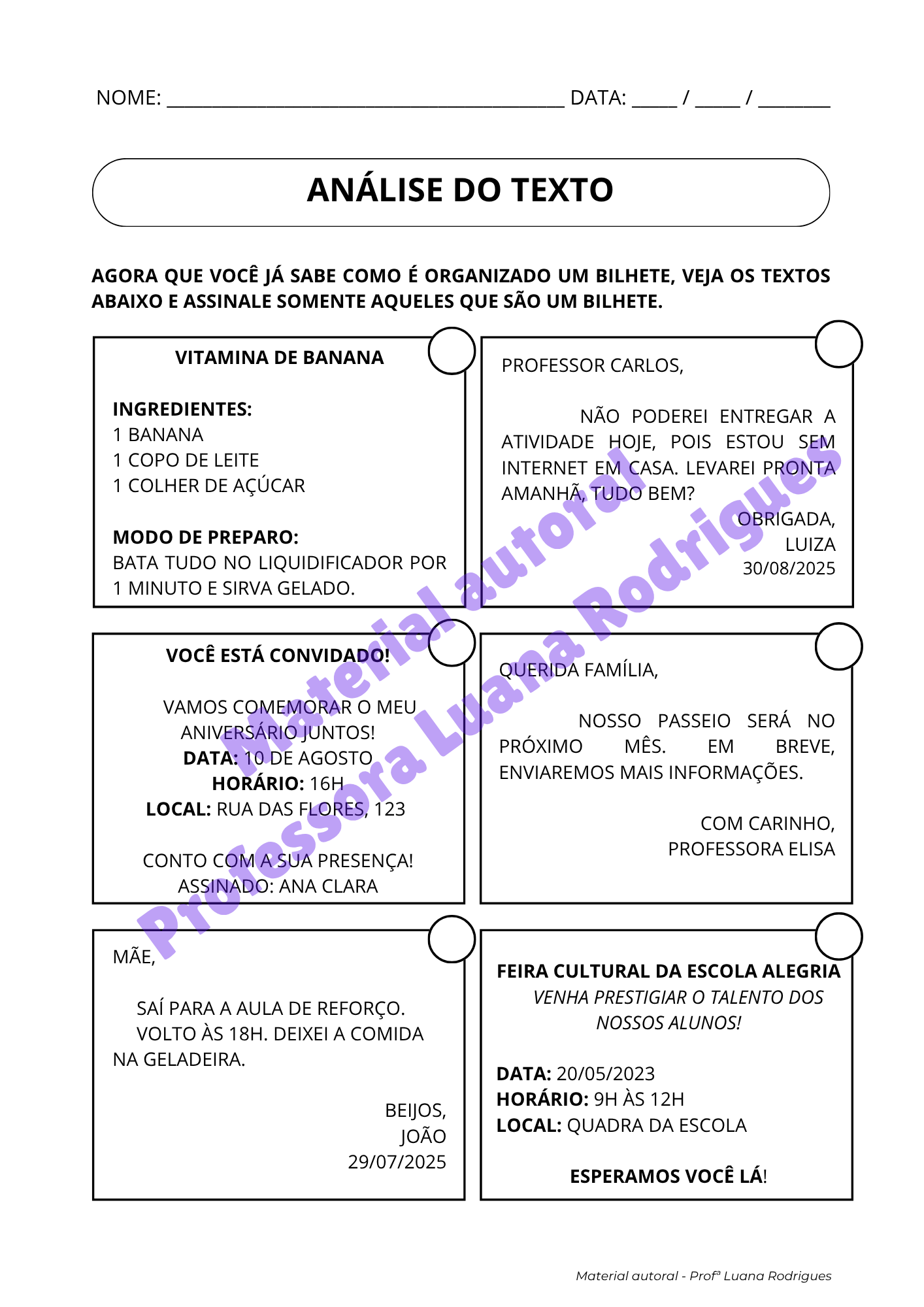 Caderno do Aluno – página 7