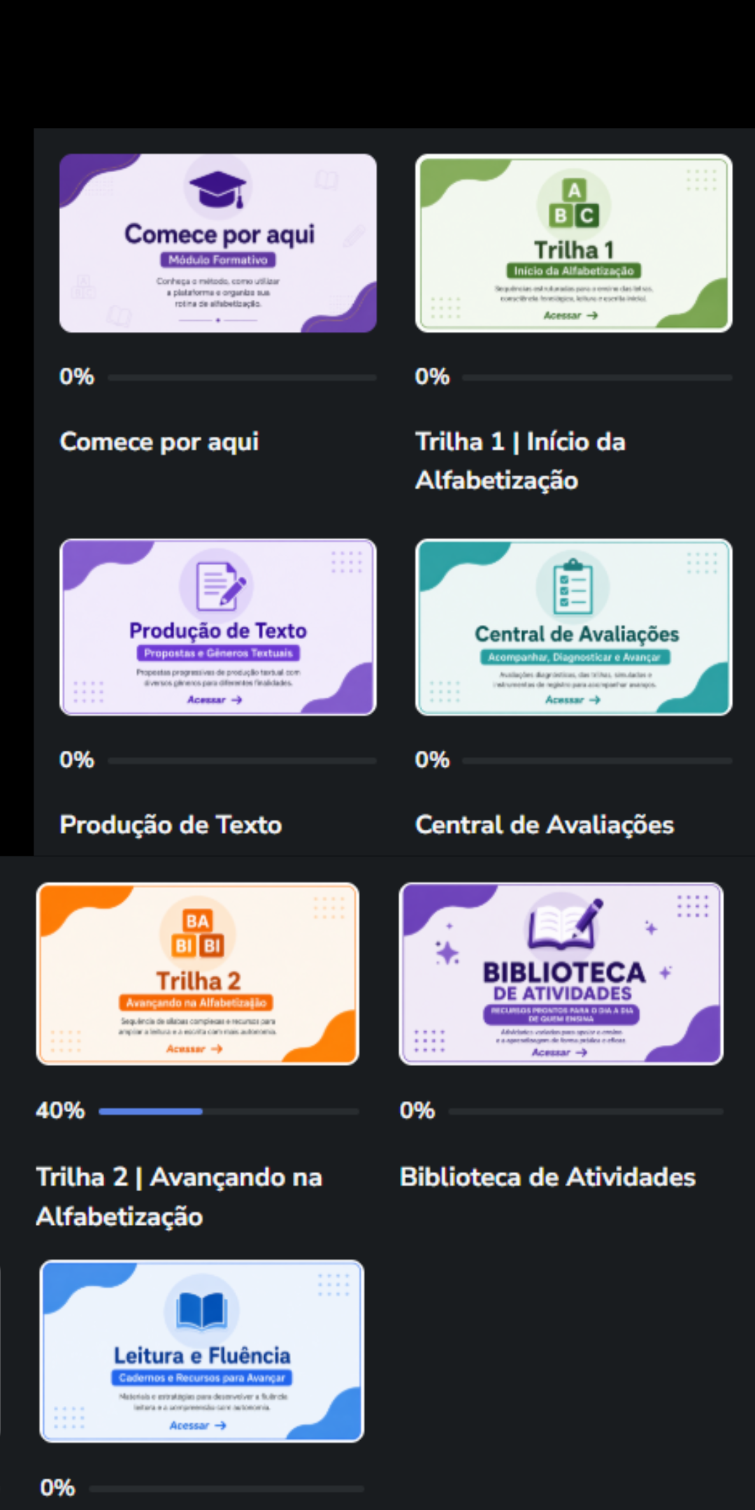 Plataforma no celular
