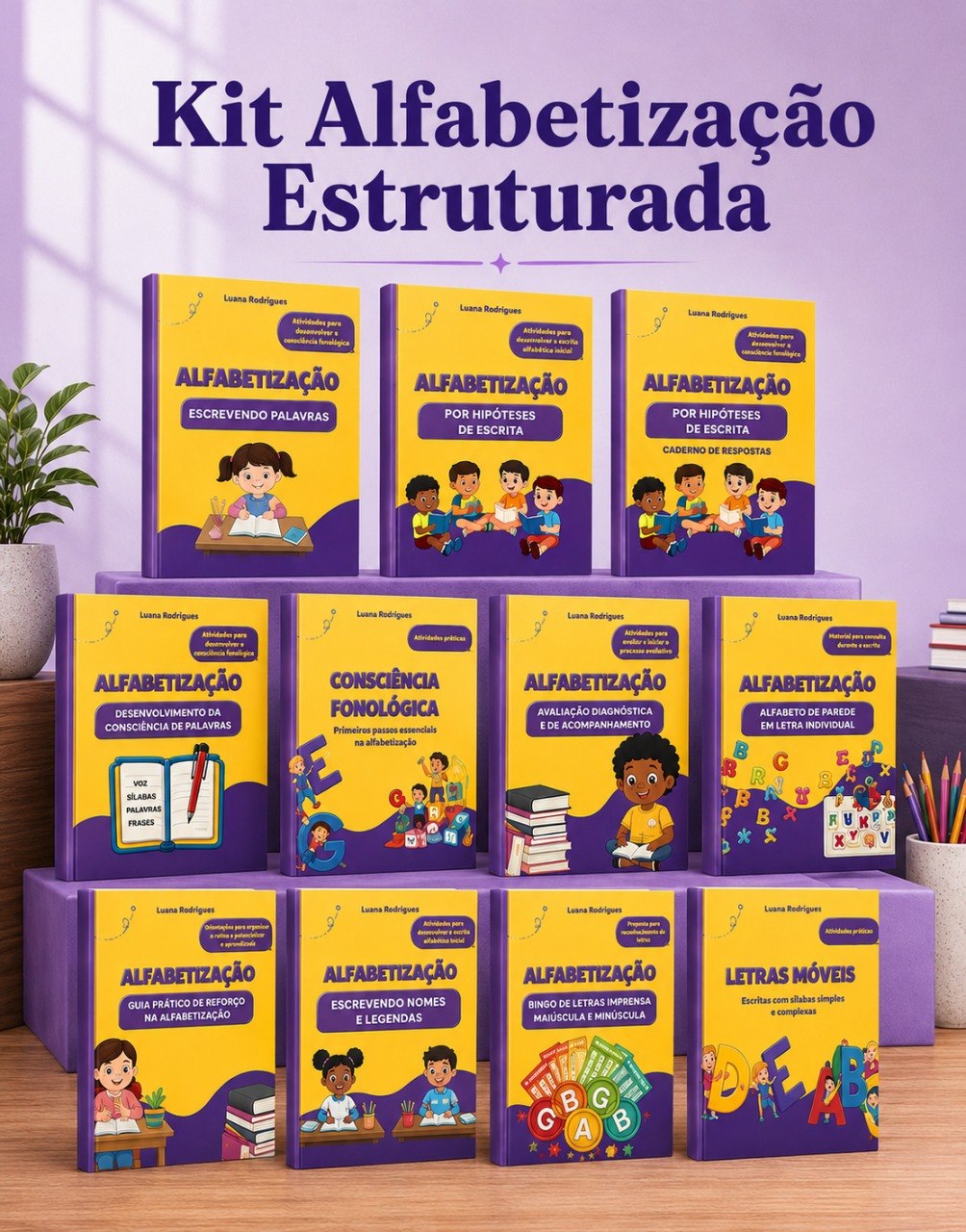 Kit Alfabetização Estruturada — apostilas completas