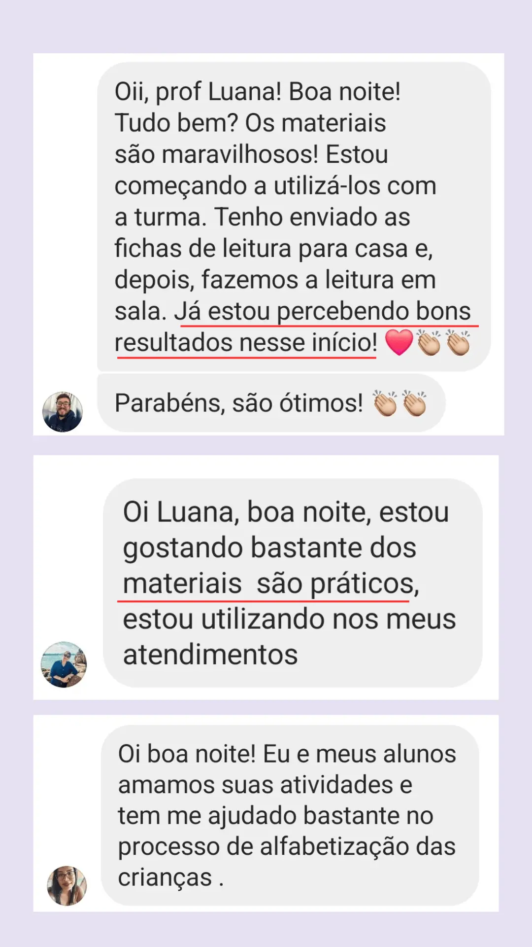 Depoimento de professora sobre o Kit Destrave a Leitura