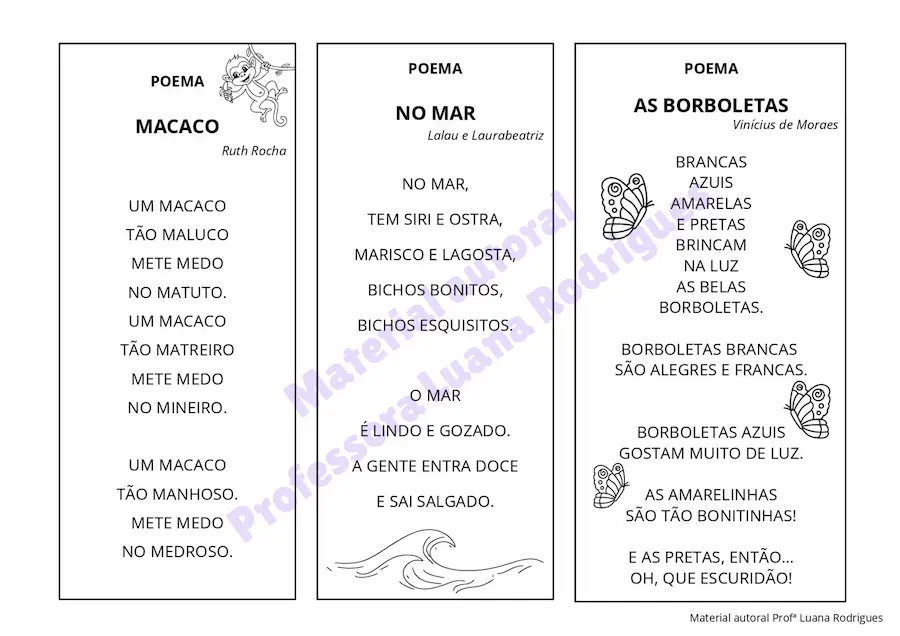 Cartela do Kit Destrave a Leitura