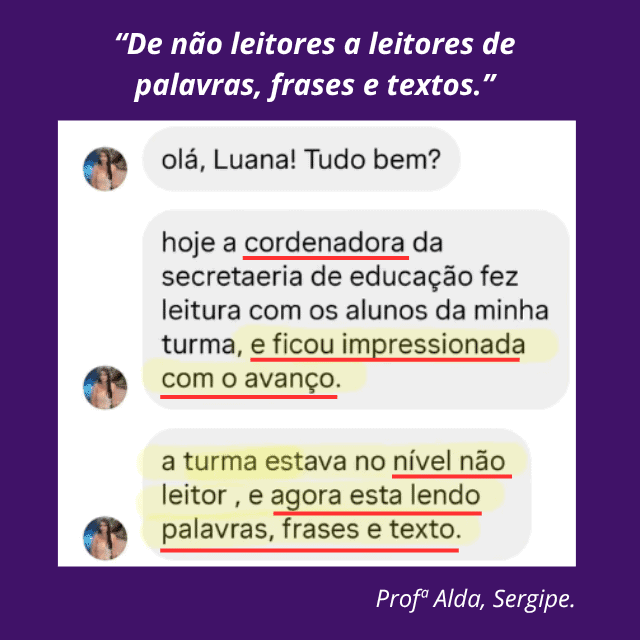 Depoimento — Profª Alda, Sergipe