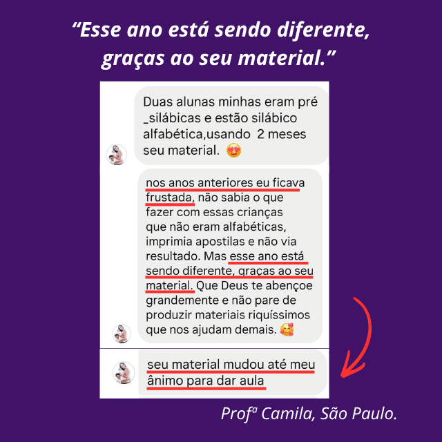 Depoimento — Profª Camila, São Paulo